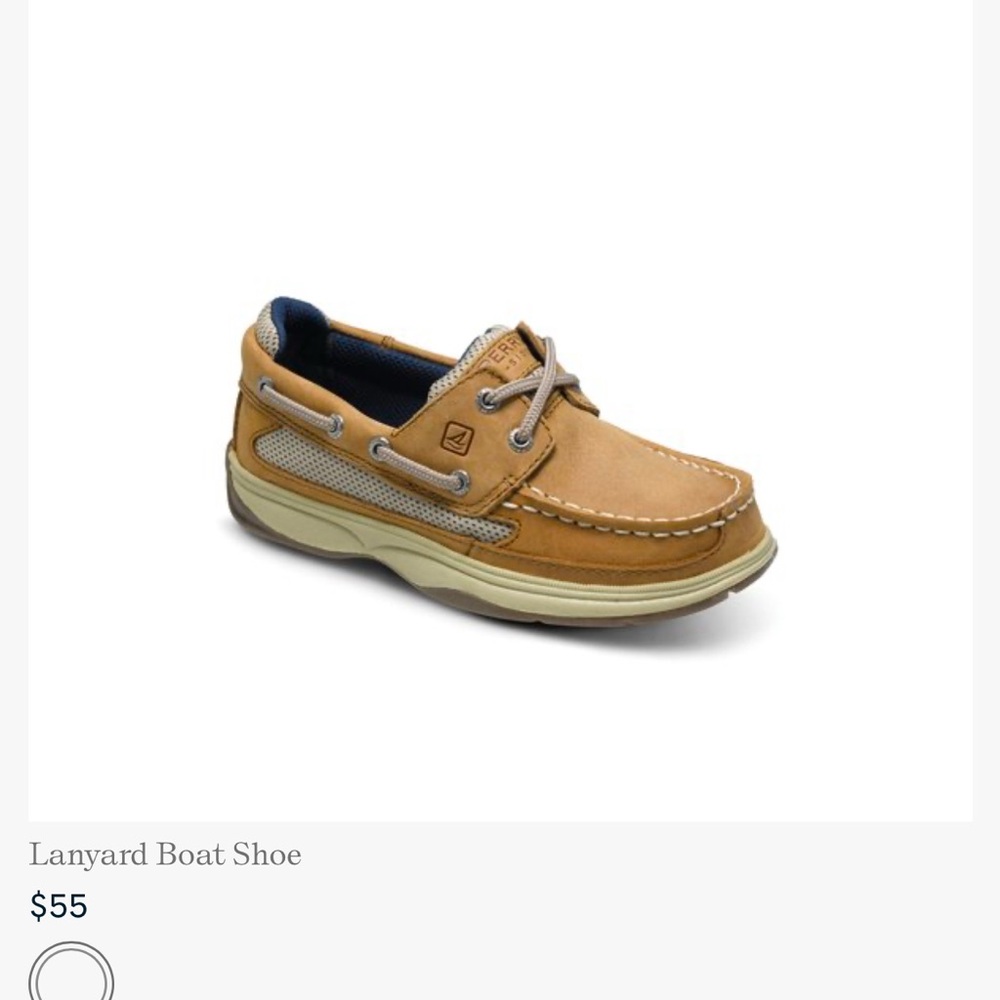 Sherry Lanyard Boat Shoe Youth